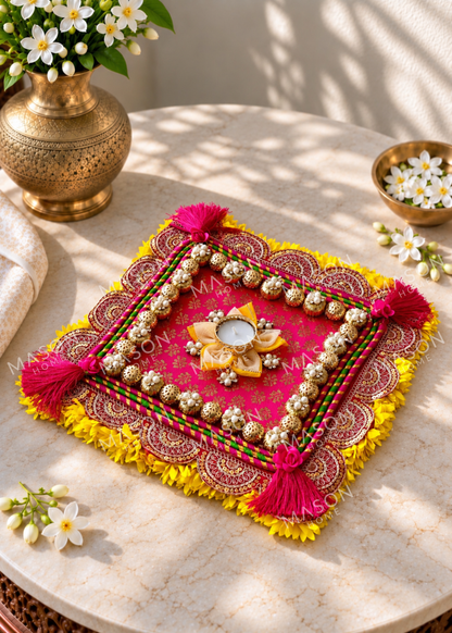 Festive Kamal Rangoli Matt