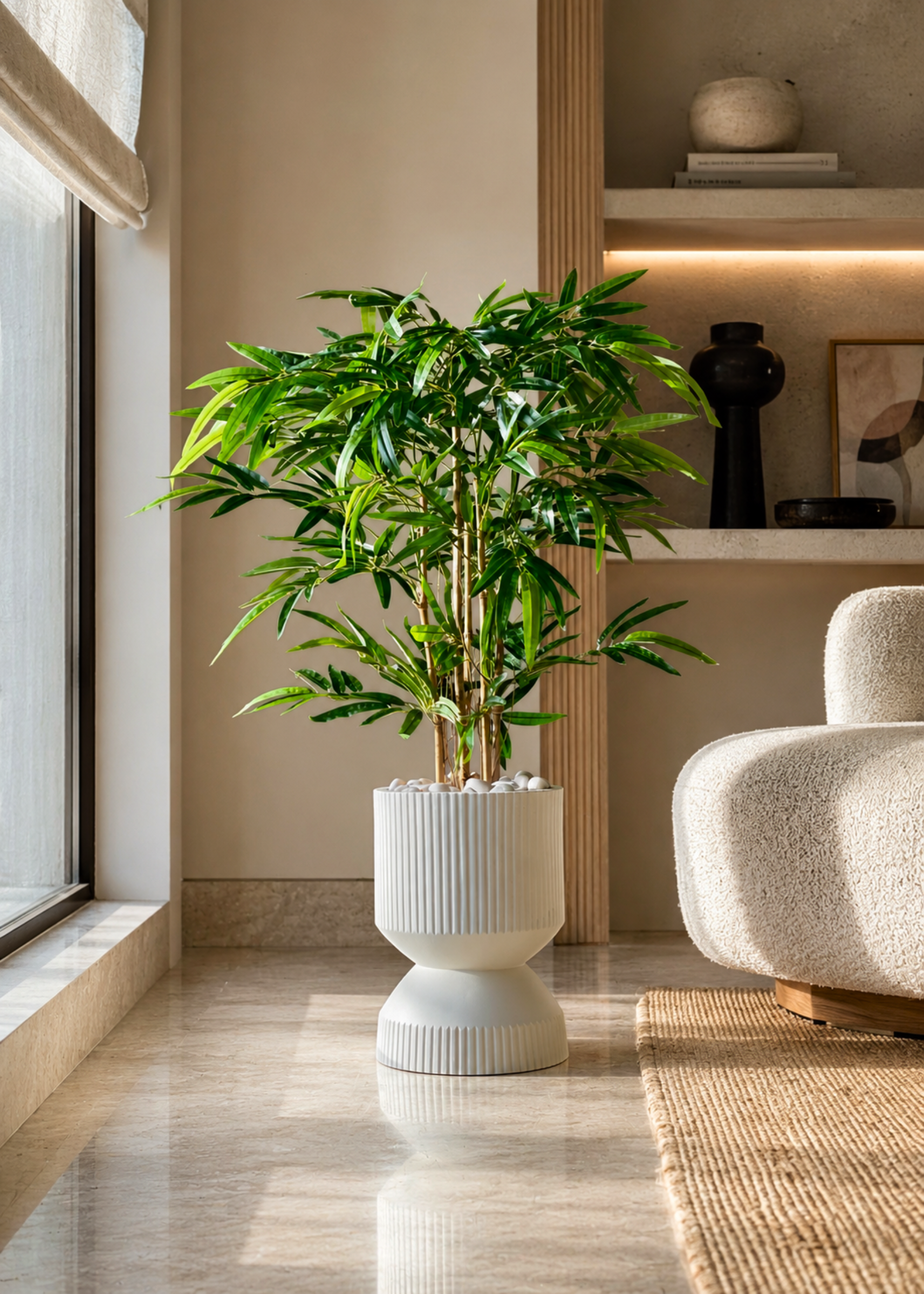 Willow Reversible Planters - Ivory