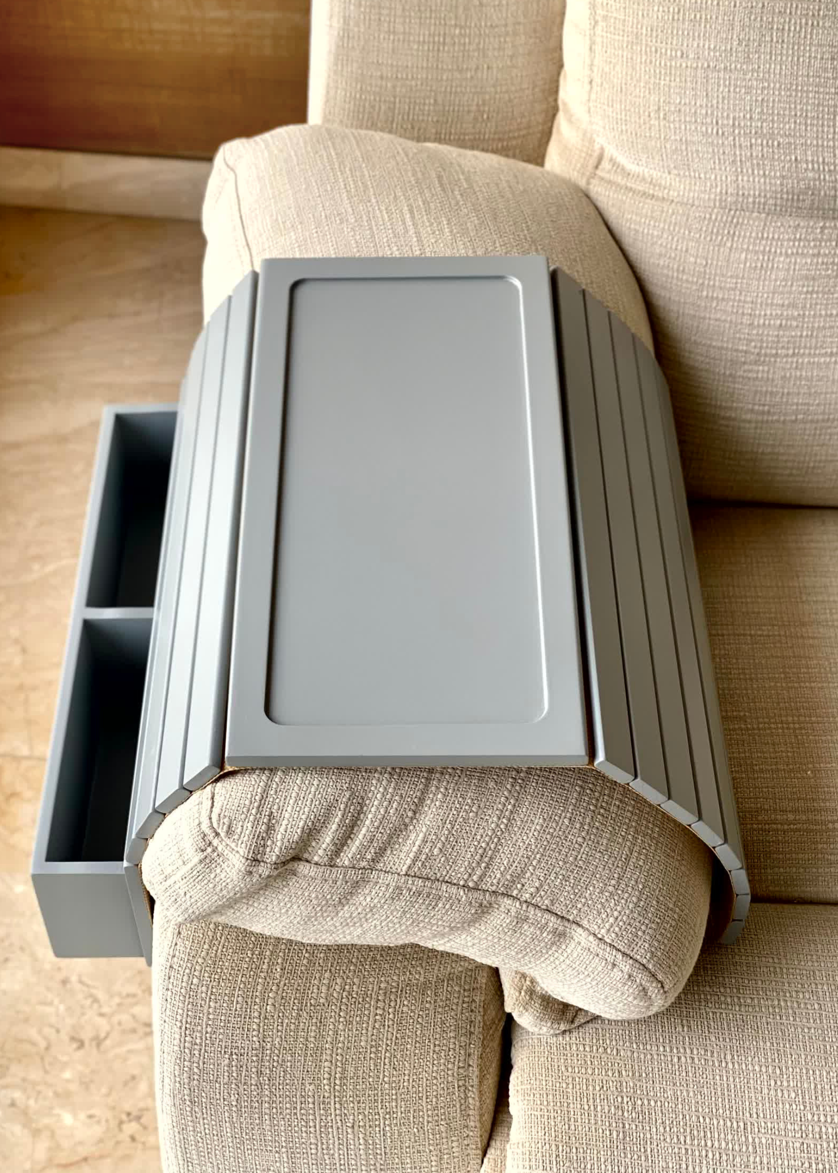 Multipurpose Sofa Armrest - Grey