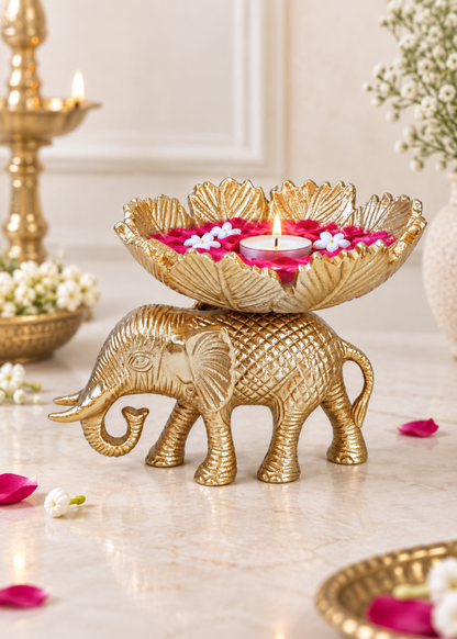 Heritage Elephant Gold Urli