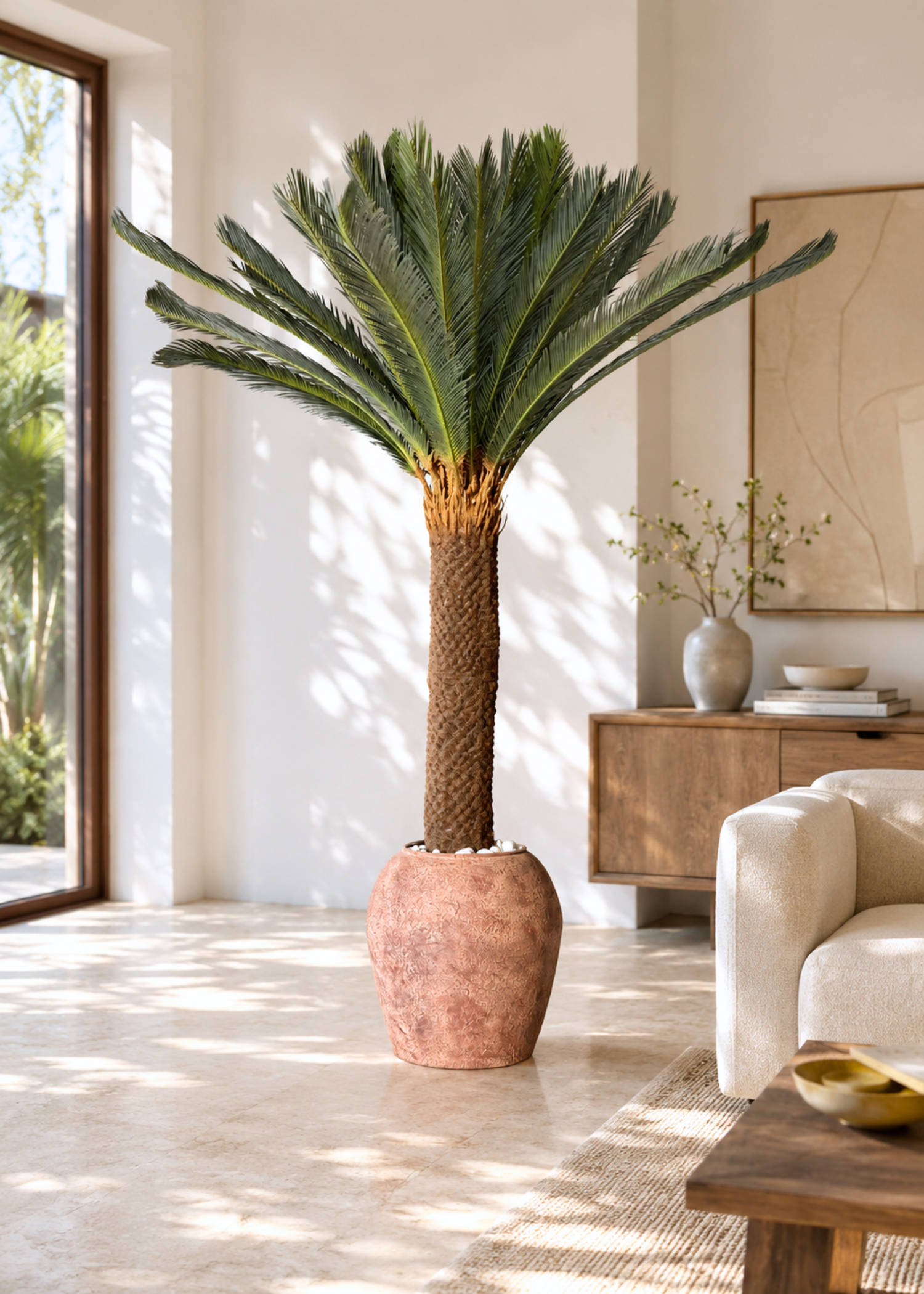 Artificial Sago Cycas Plant - 7 Feet