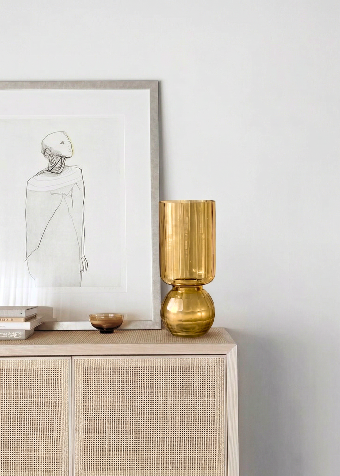Pedestal Glass Vase – Medium