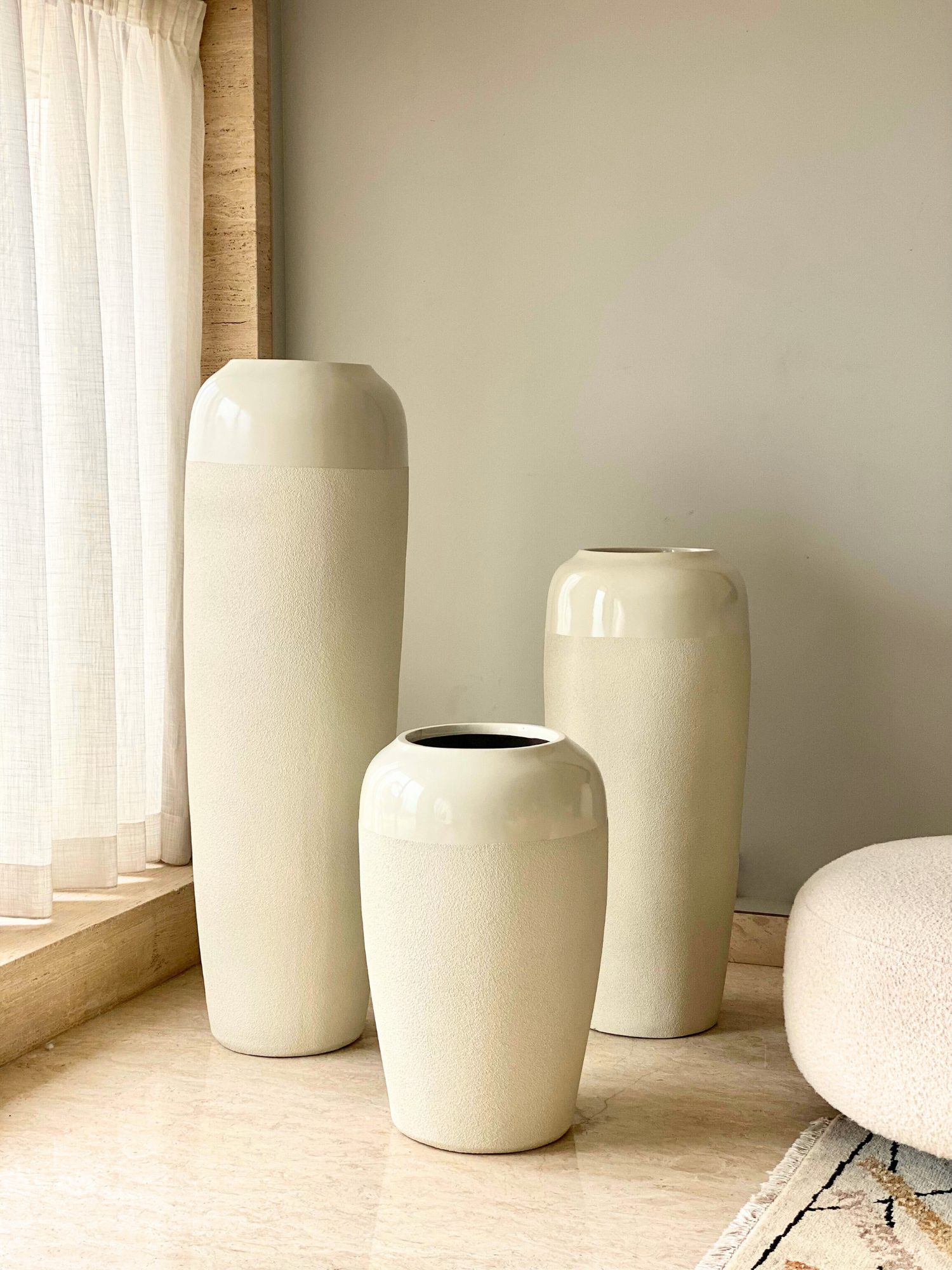 Luxe Prado Planters - Ivory