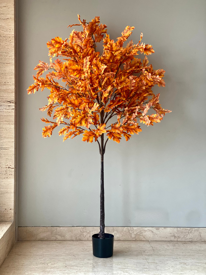 Artificial Autumn Maple Plant - 5.5 Feet