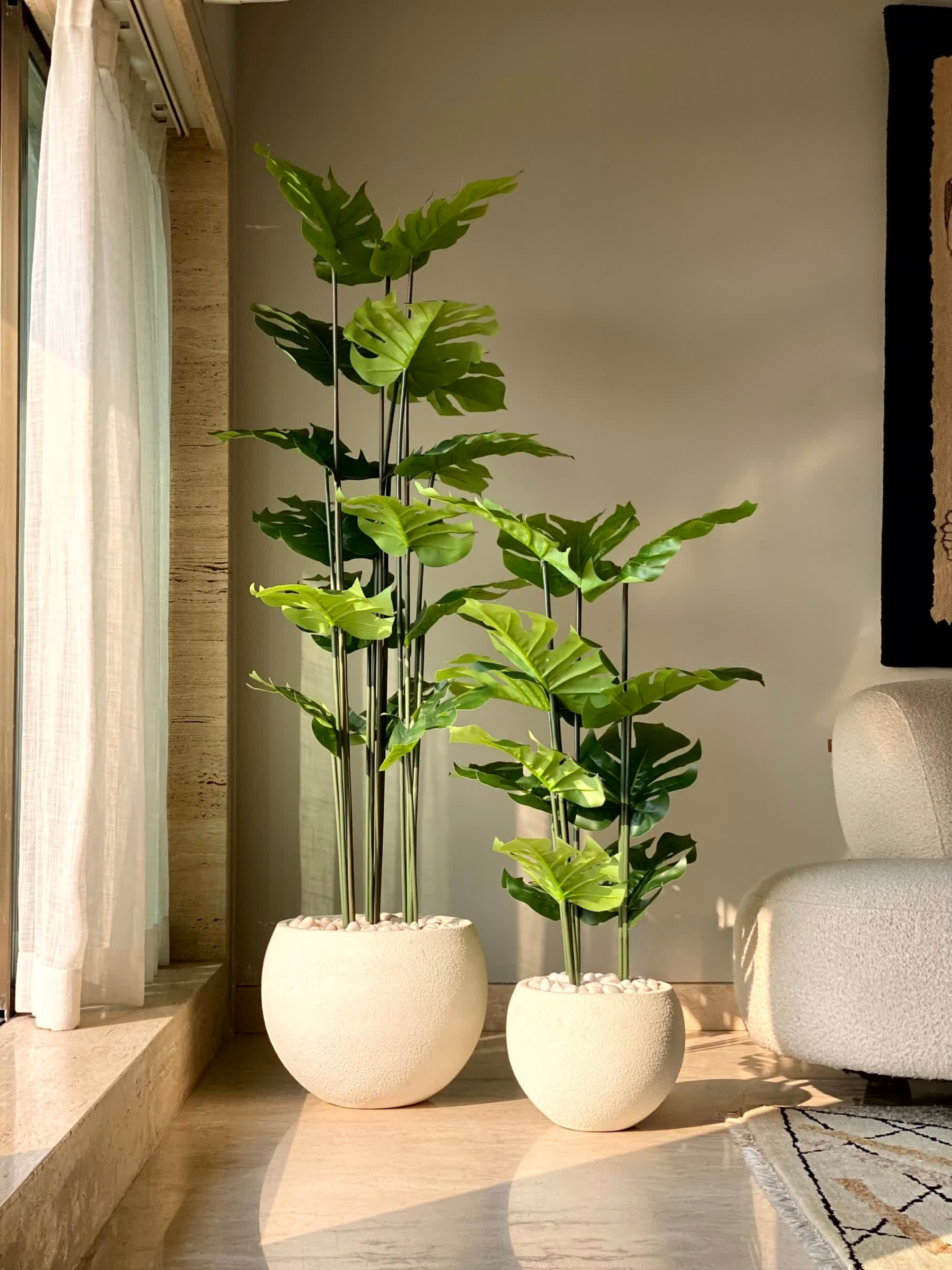 Artificial Lush Monstera Plant - 6 Feet