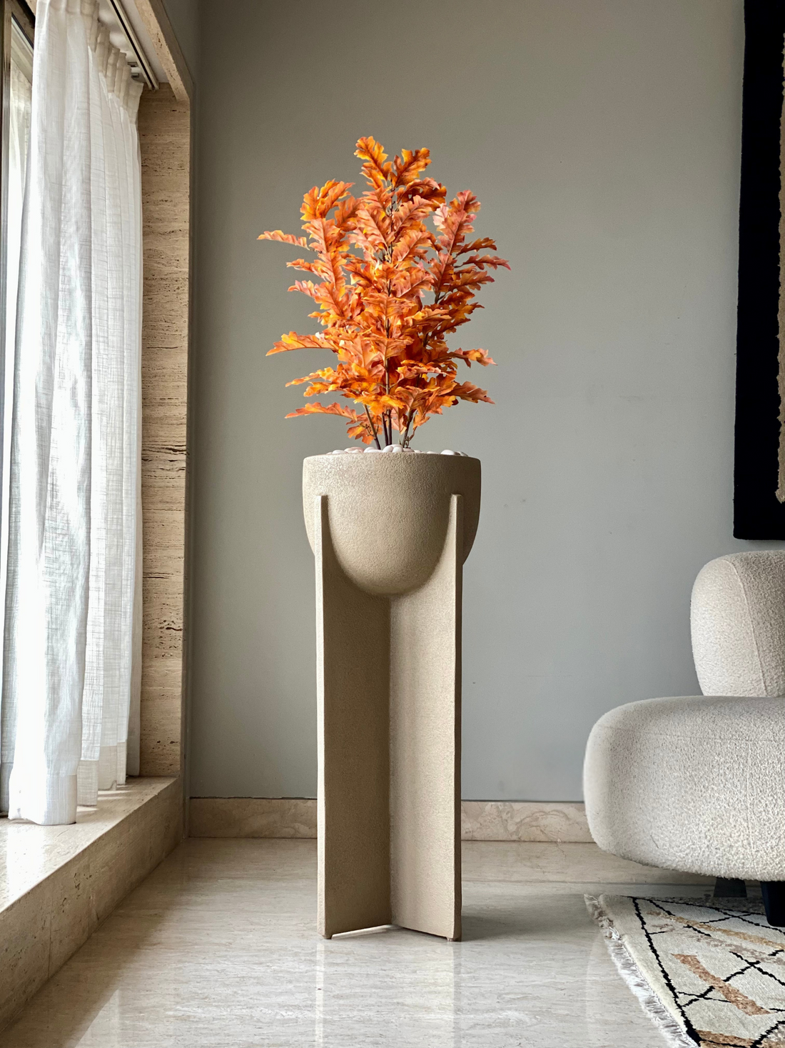 Artificial Autumn Maple Plant - 3 Feet