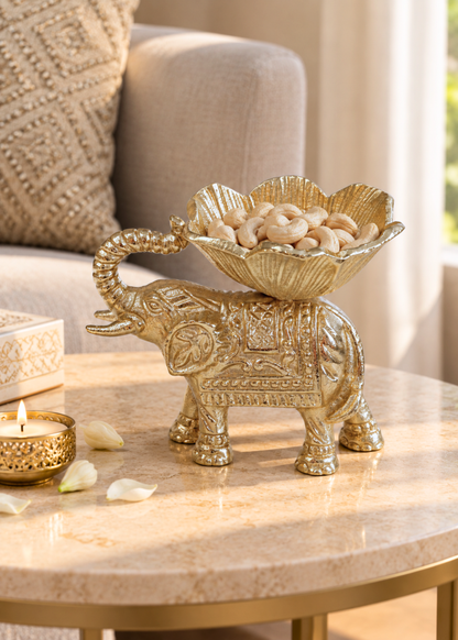 Elephant Royale Gold Bowl