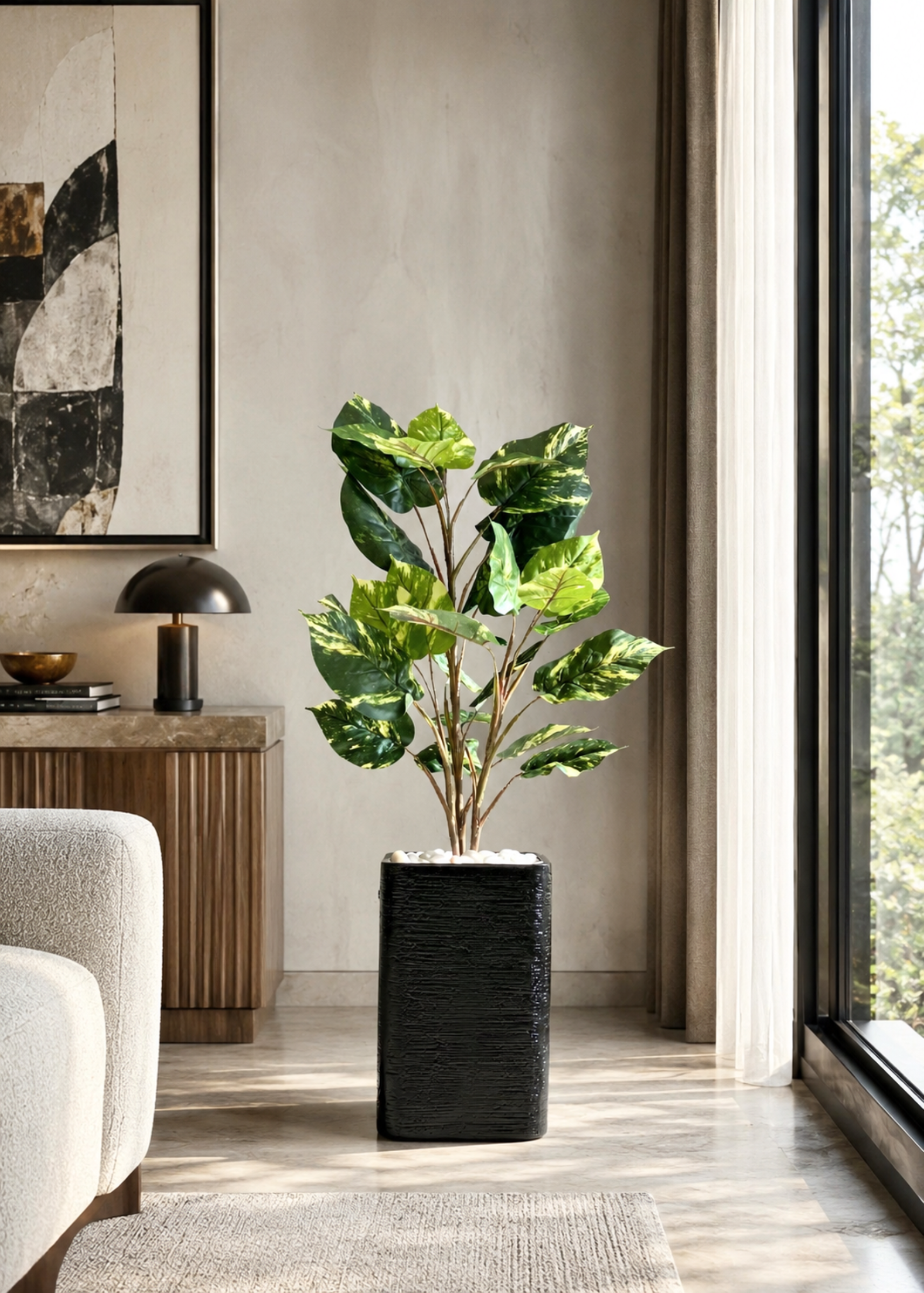 Hudson Square Planters - Black