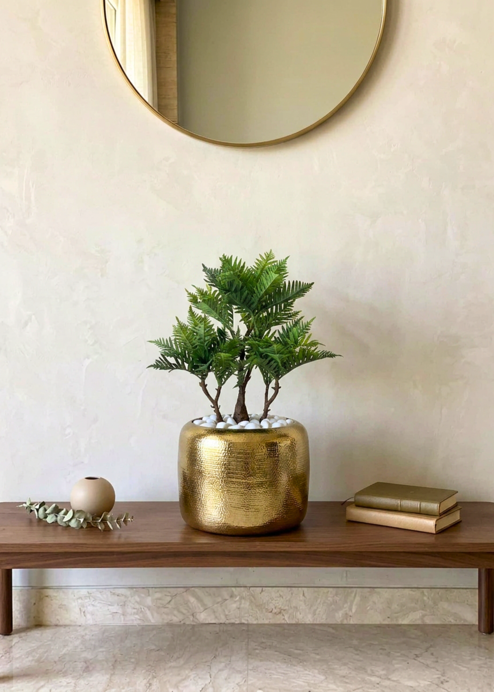 Artificial Palm Bonsai Plant - 2 Feet