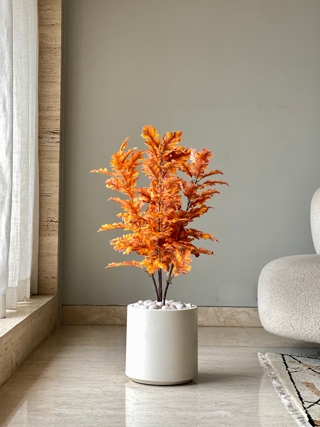 Artificial Autumn Maple Plant - 3 Feet