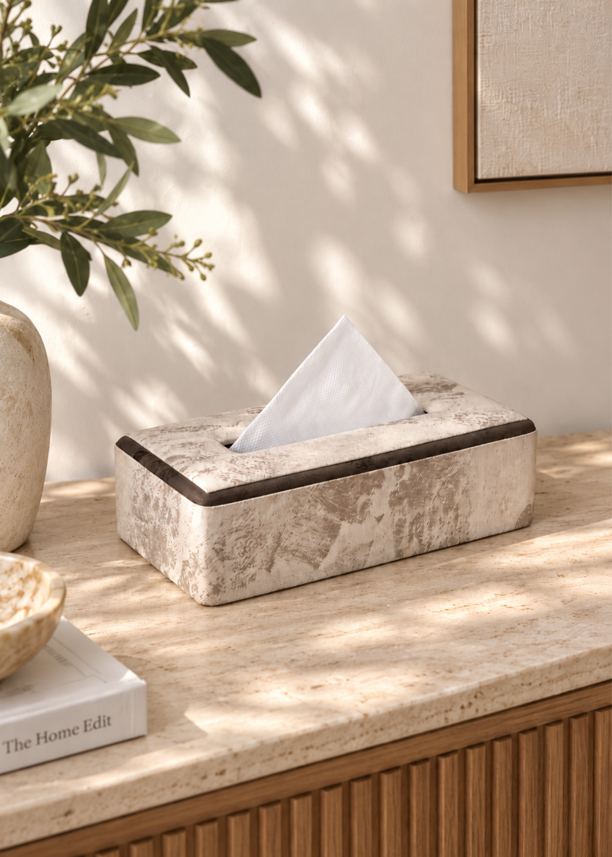 Marl Dual-Tone Tissue Box