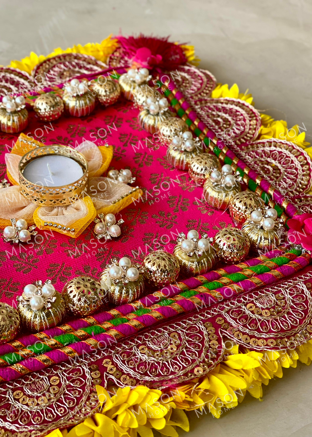 Festive Kamal Rangoli Matt