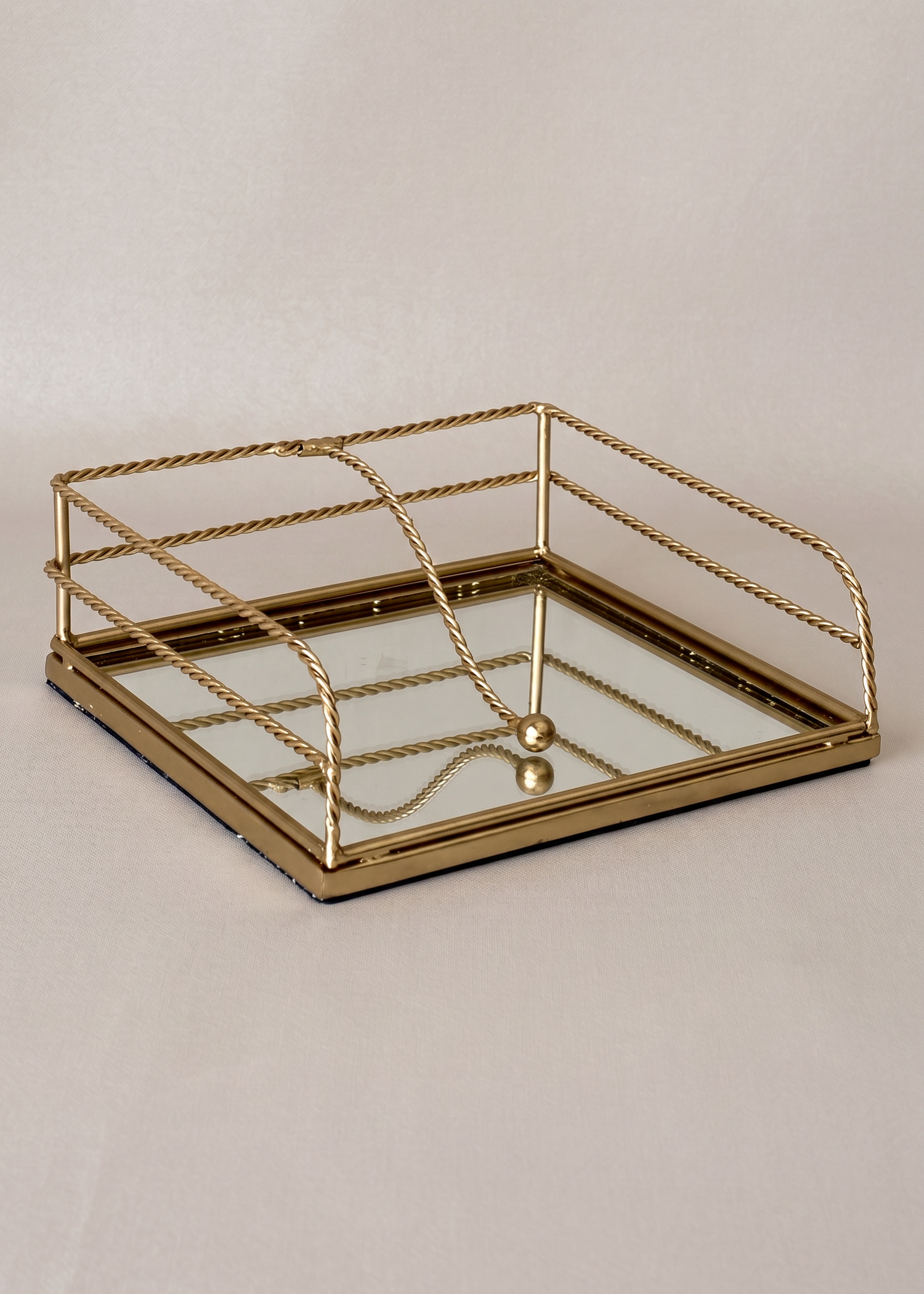 Braided Gold Tisue Holder