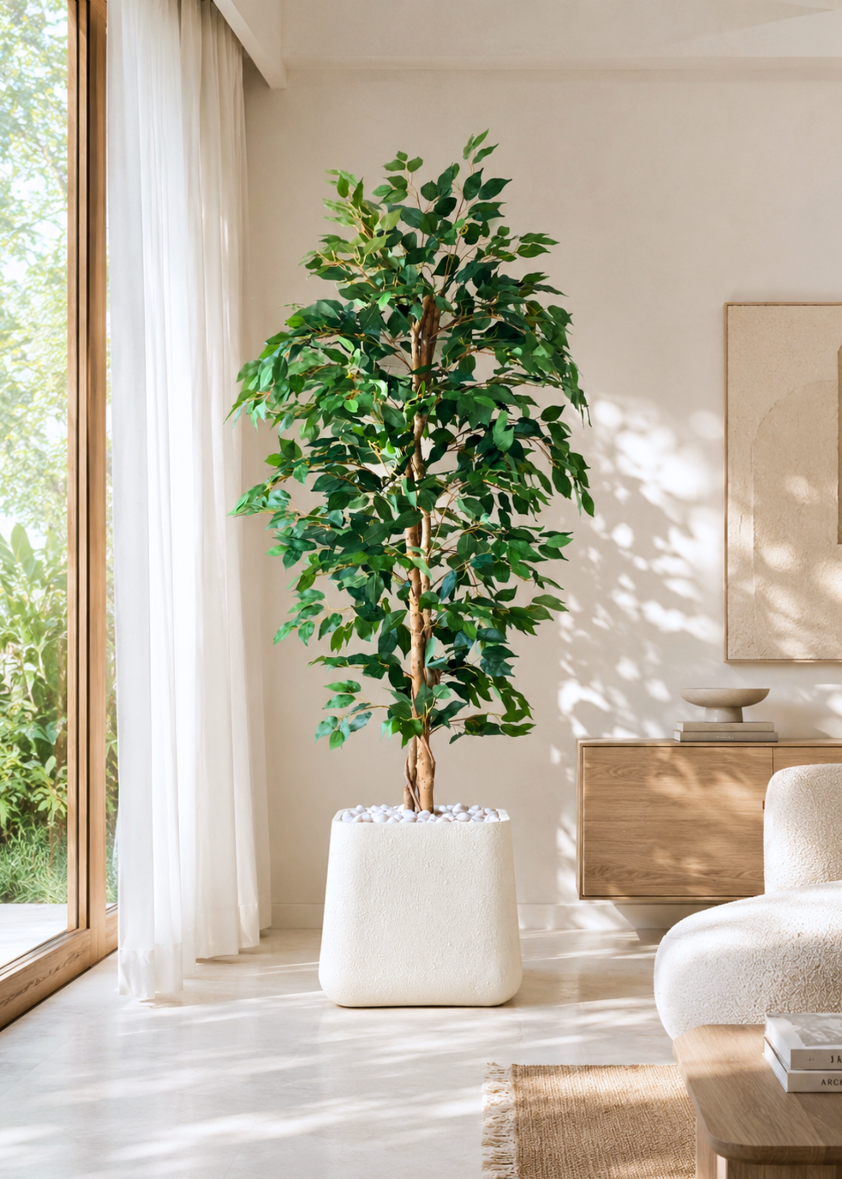 Artificial Weeping Ficus Plant - 6 Feet