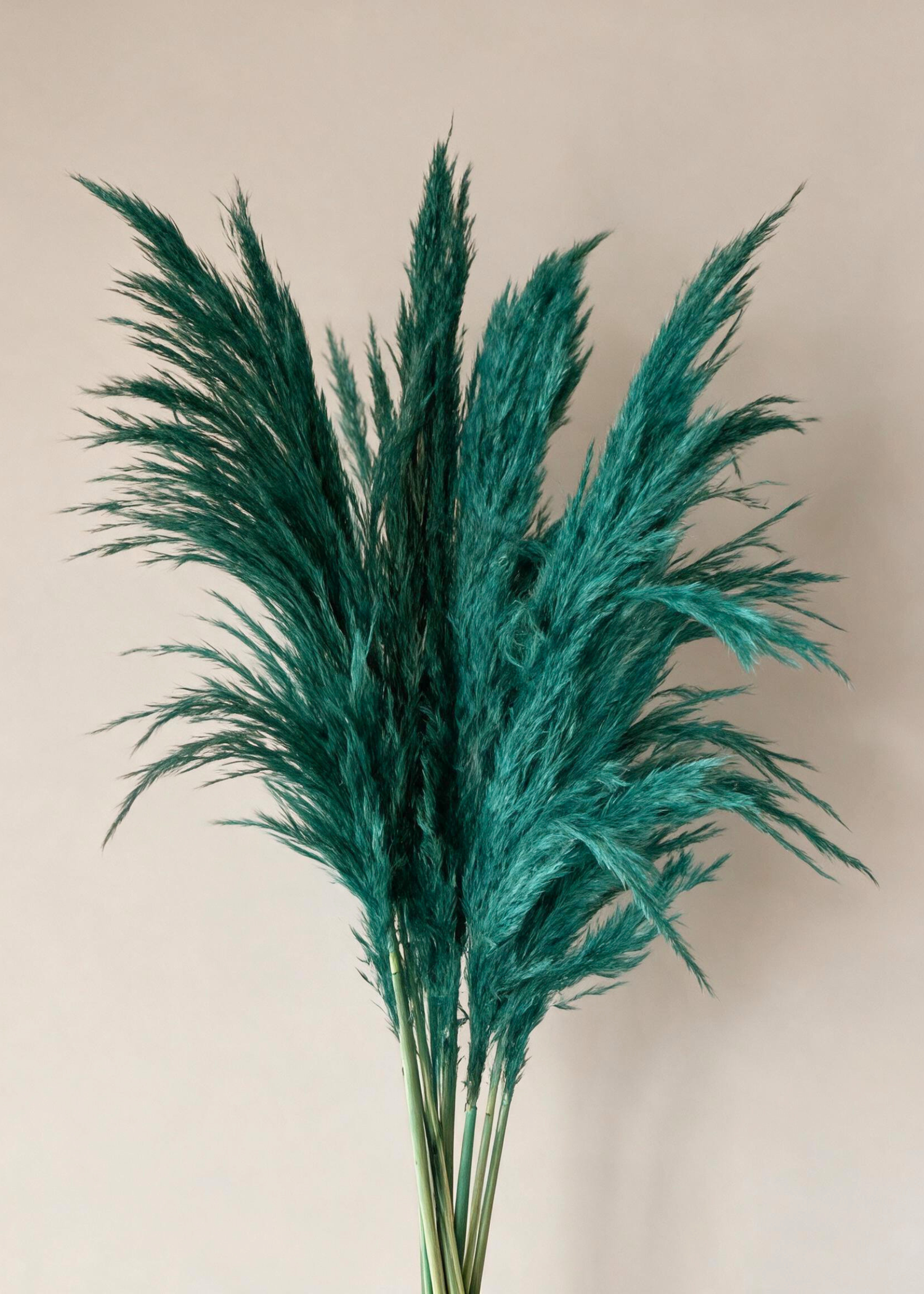 Artificial Feather Pampas Bunch - Teal