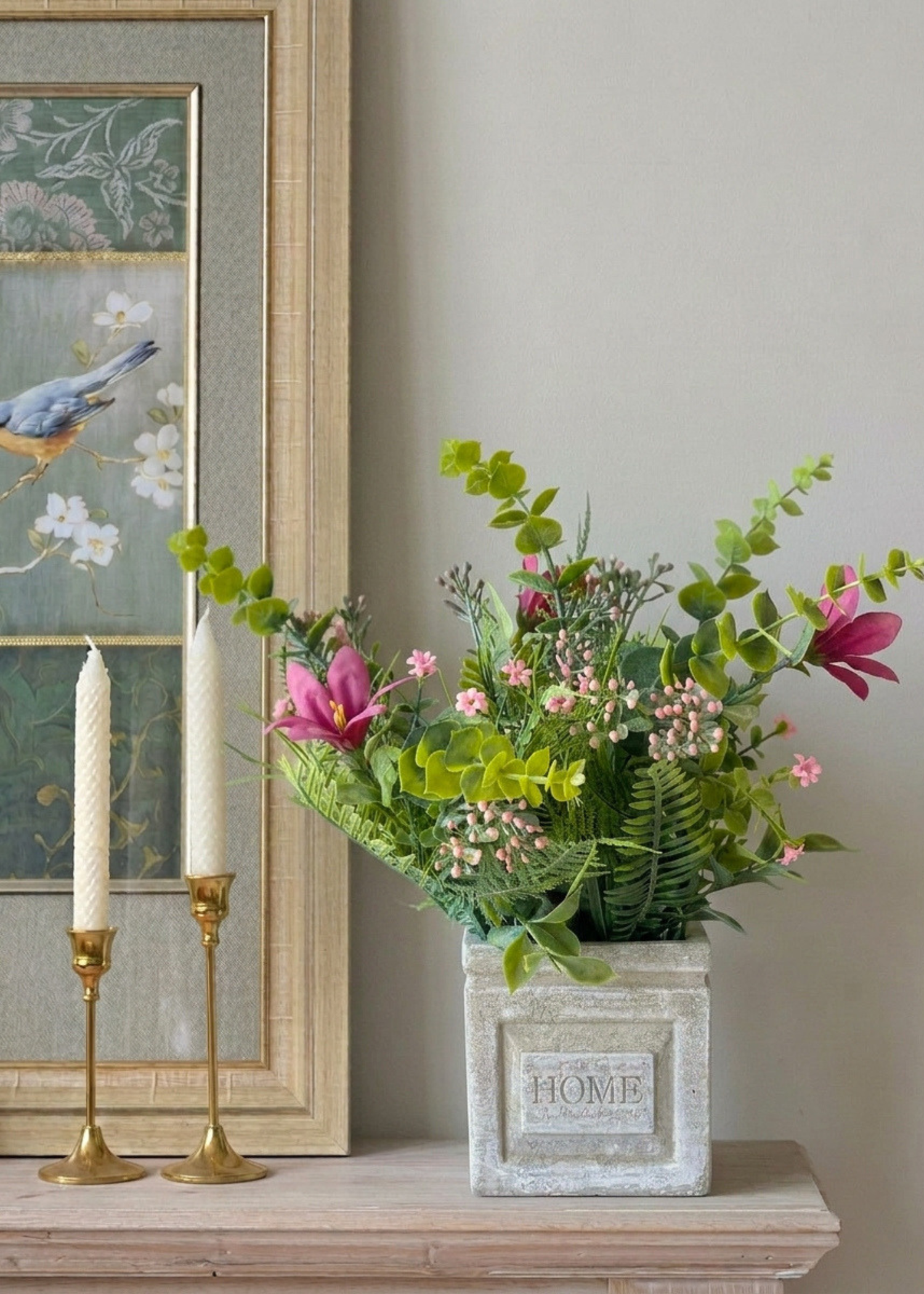 Artificial Lily Meadow Plant - Pink