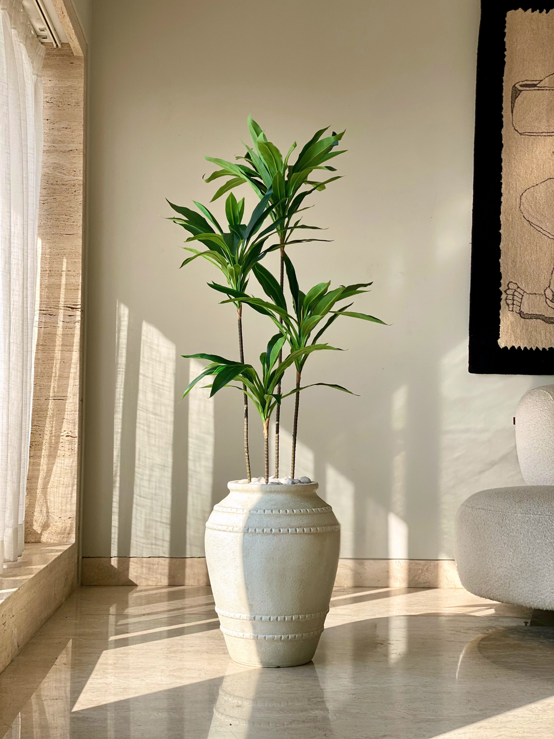 Artificial Dracaena Plant - 4 Feet