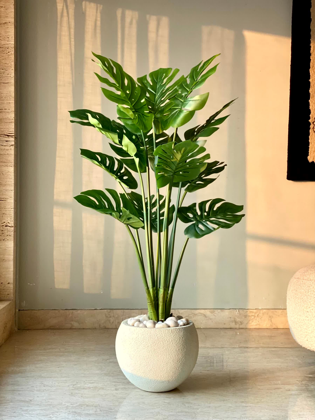 Artificial Tropical Monstera Plant - 4 Feet