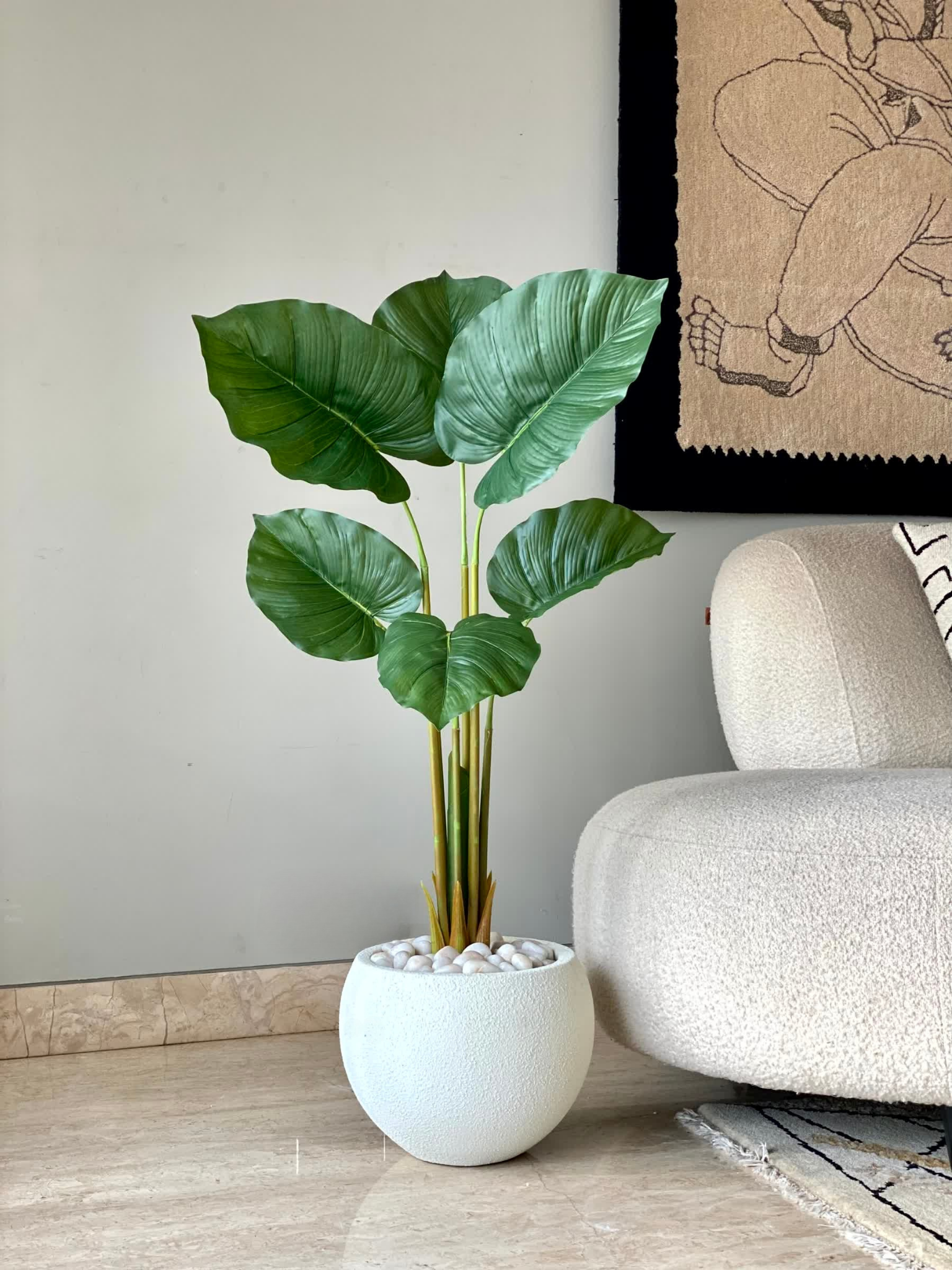 Artificial Evergreen Pothos Plant - 3.5  Feet