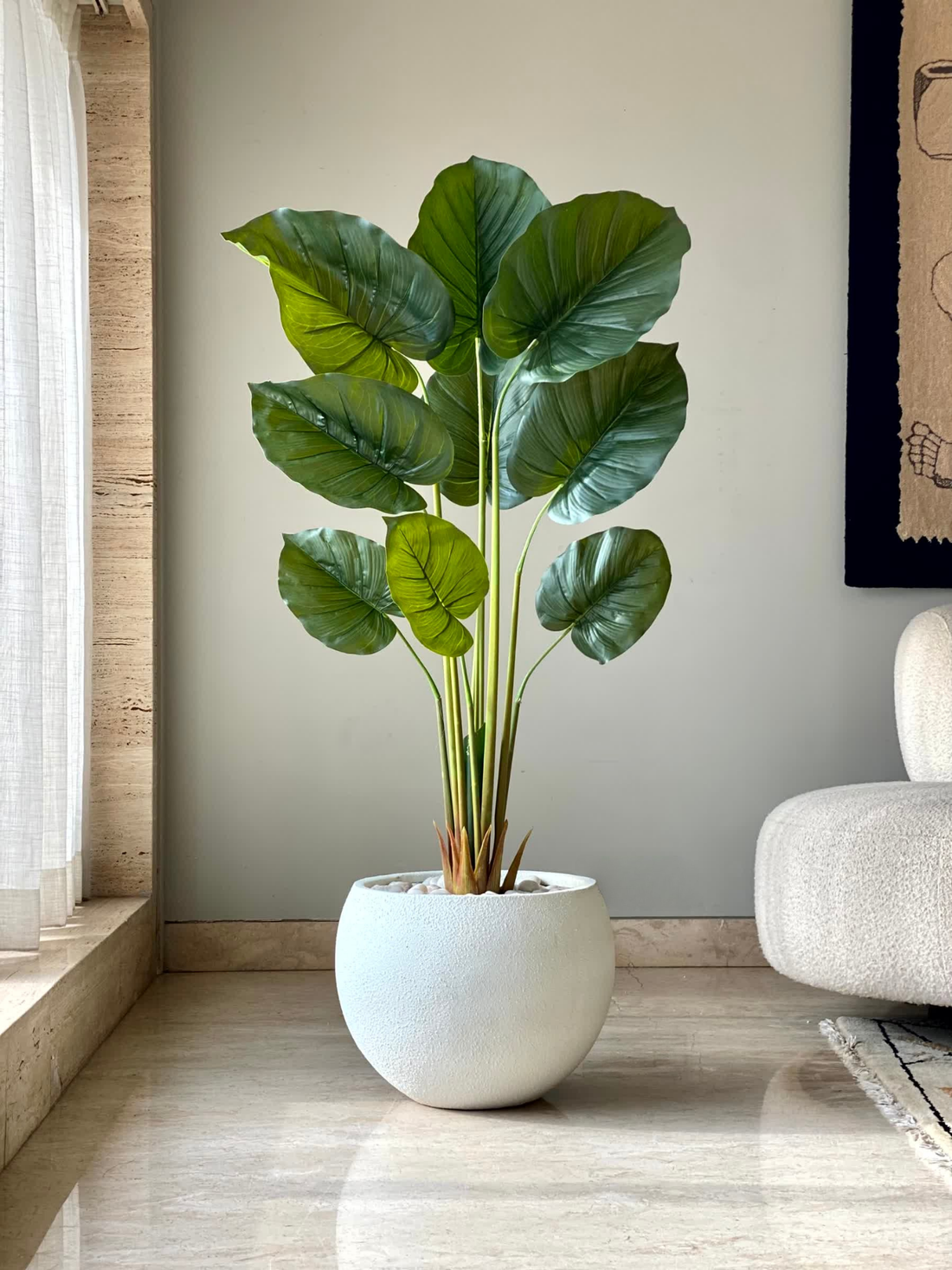 Artificial Evergreen Pothos Plant - 4.5 Feet