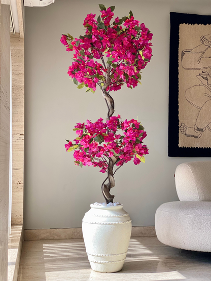 Artificial Fuschia Pink Bougainvillea Plant - 6 Feet