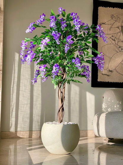 Artificial Sweet Pea Lavender Plant - 5 Feet