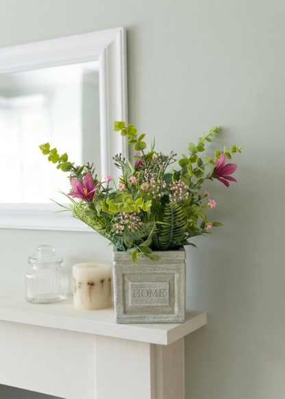 Artificial Lily Meadow Plant - Pink