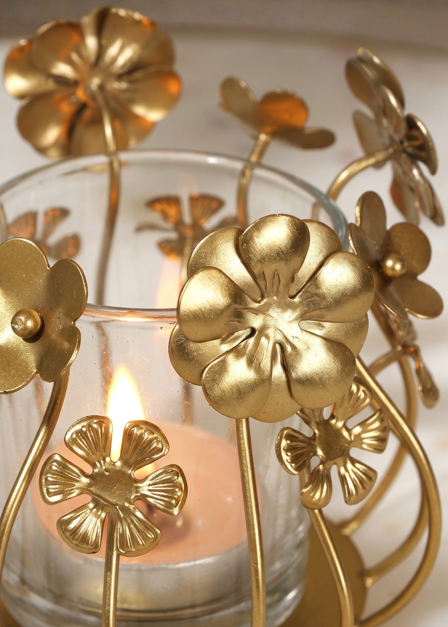 Floral Votive (Single Piece)