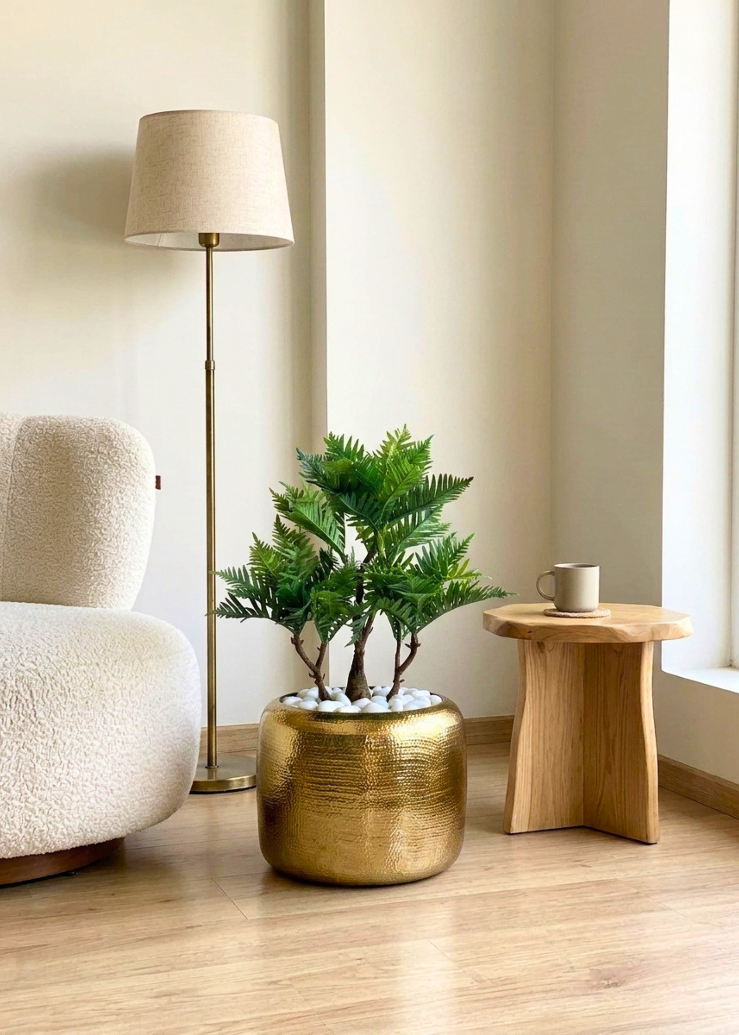 Artificial Palm Bonsai Plant - 2 Feet