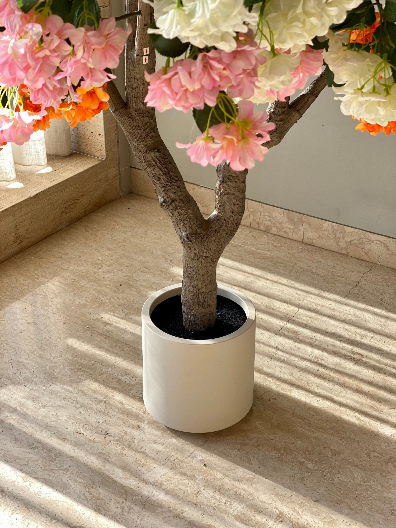 Artificial Radiant Blossom Plant - 8 Feet
