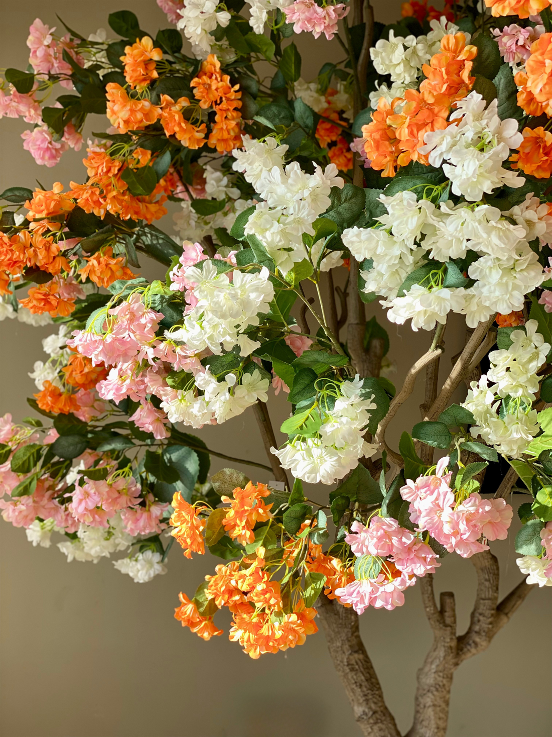 Artificial Radiant Blossom Plant - 8 Feet