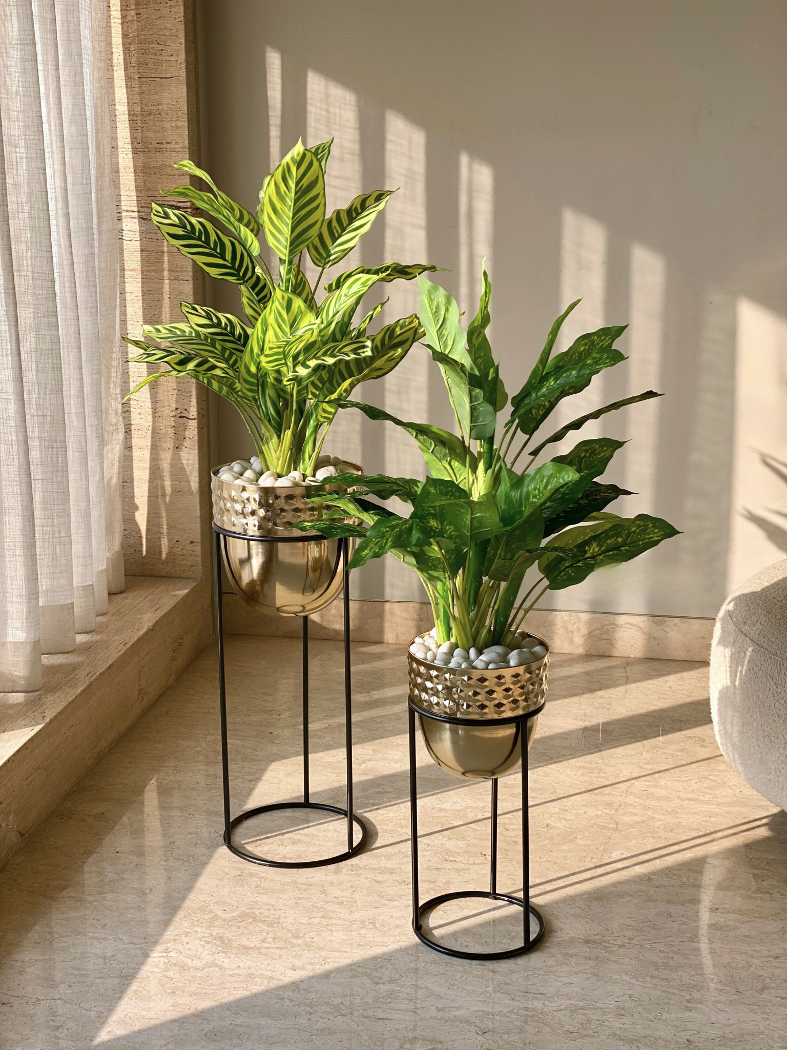 Avalon Gold Planters - Set of 2