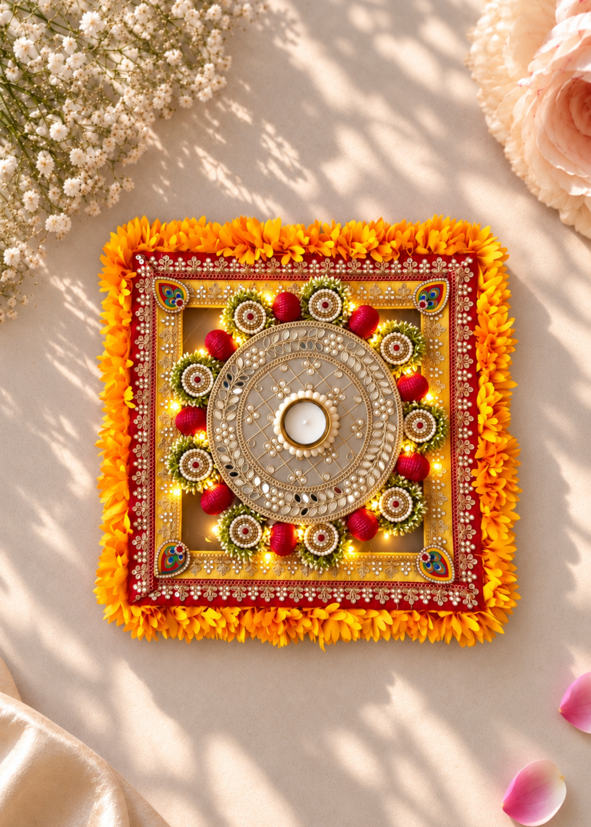 Festive Kundan Kamal Matt