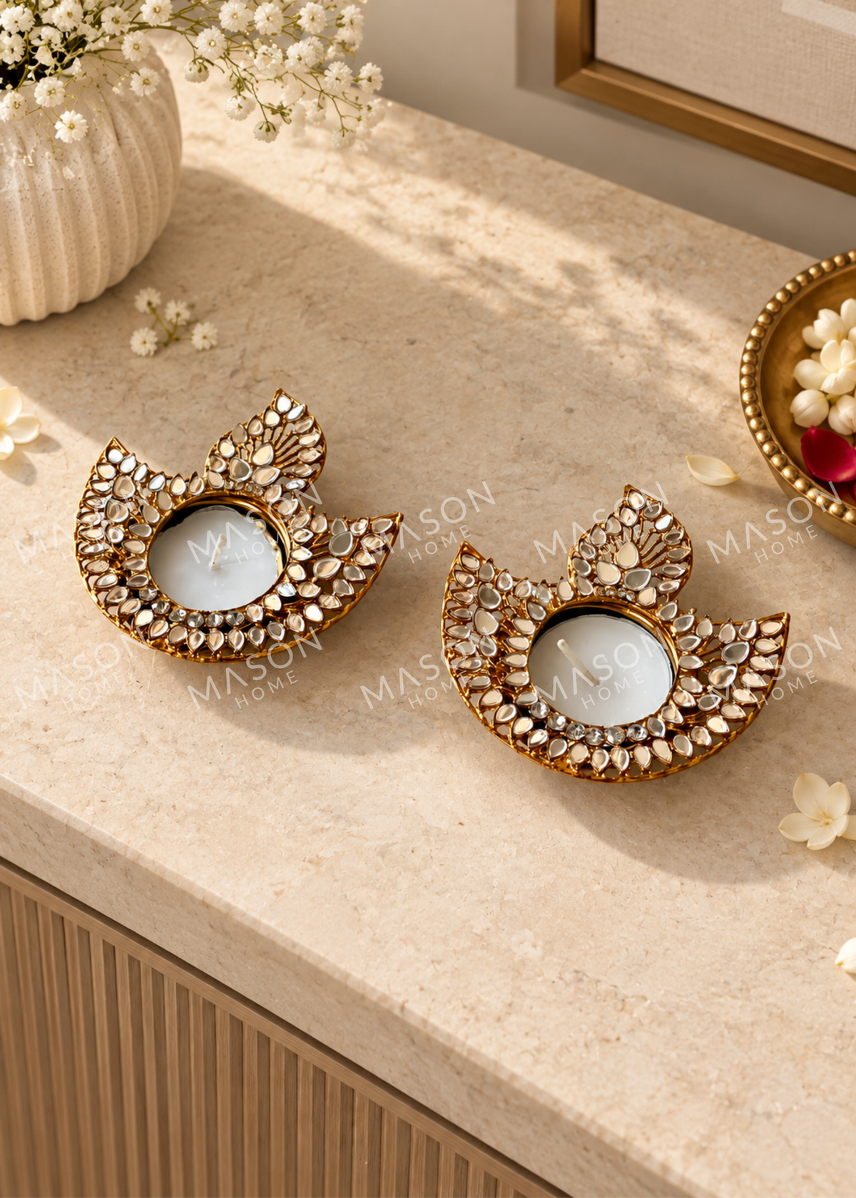 Festive Noorika Diya - Set of 2