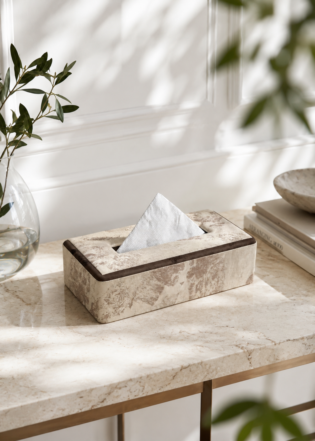 Marl Dual-Tone Tissue Box