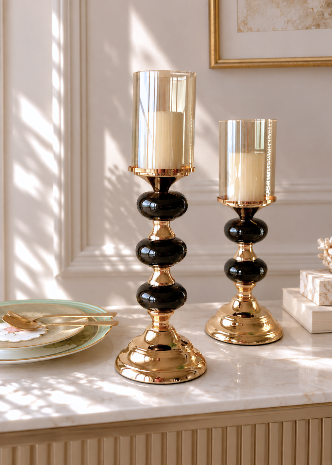 Mystic Large Candle Stand (Black)