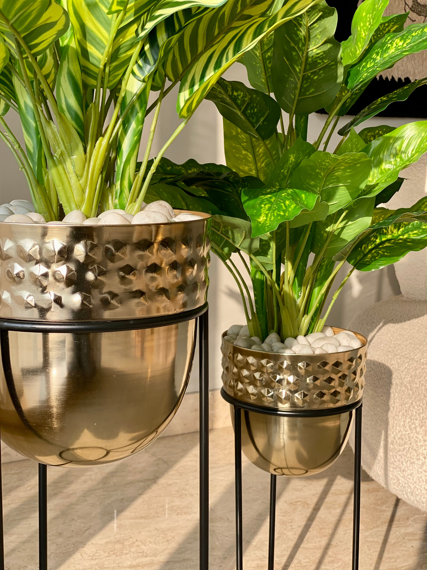 Avalon Gold Planters - Set of 2