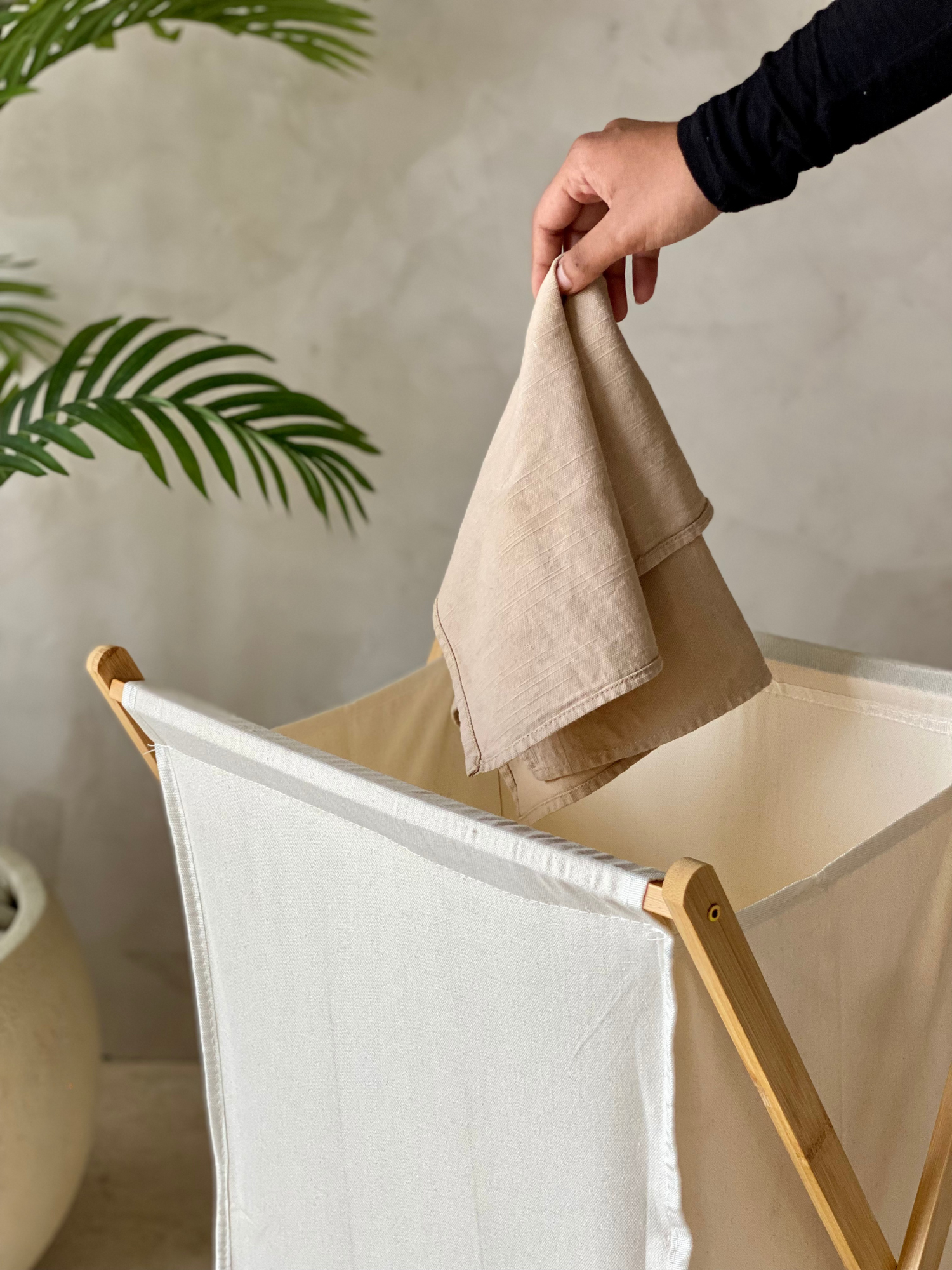 Ermina Foldable Laundry Basket - White