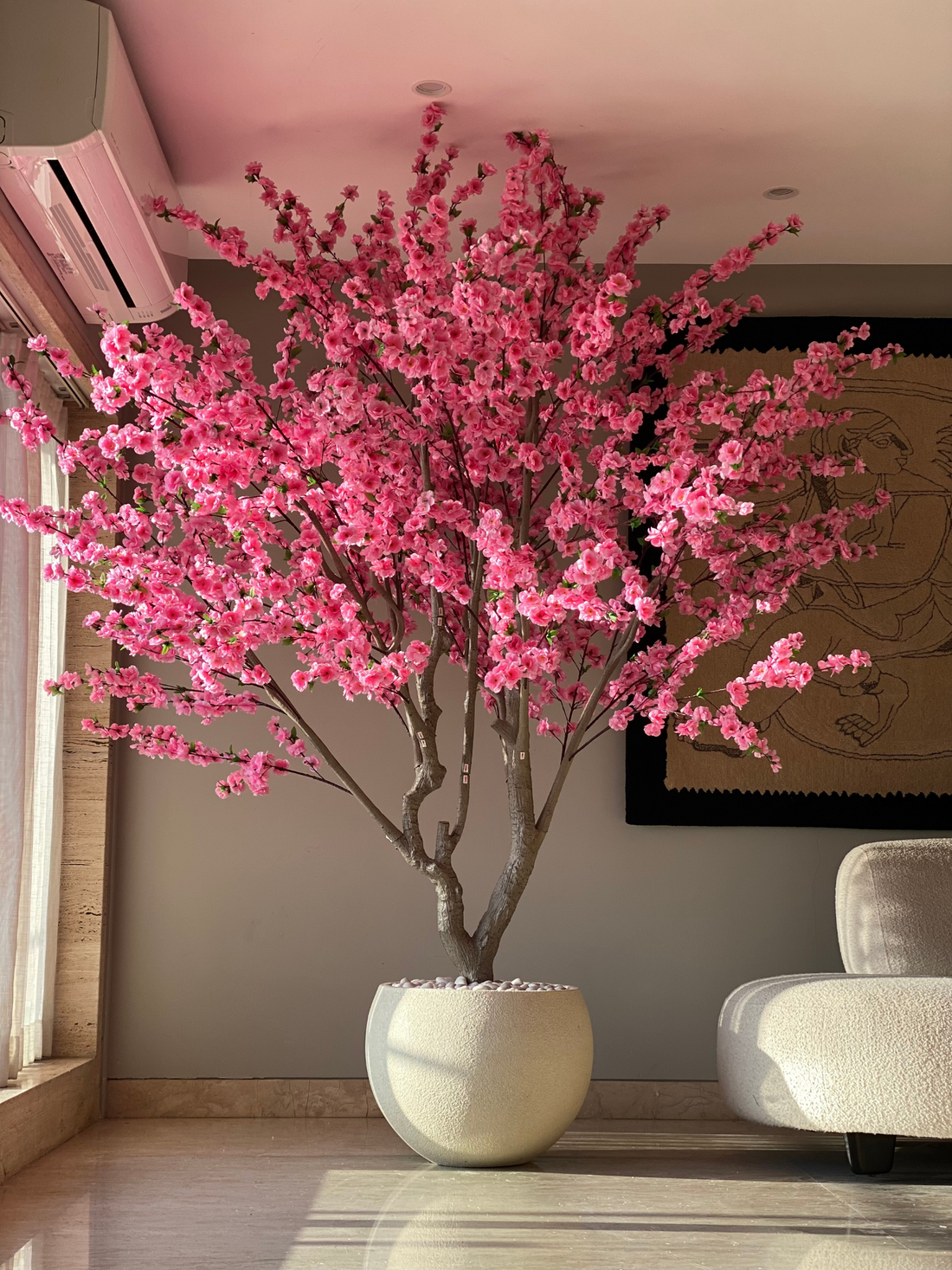 Artificial Cherry Blossom Plant - 8 Feet