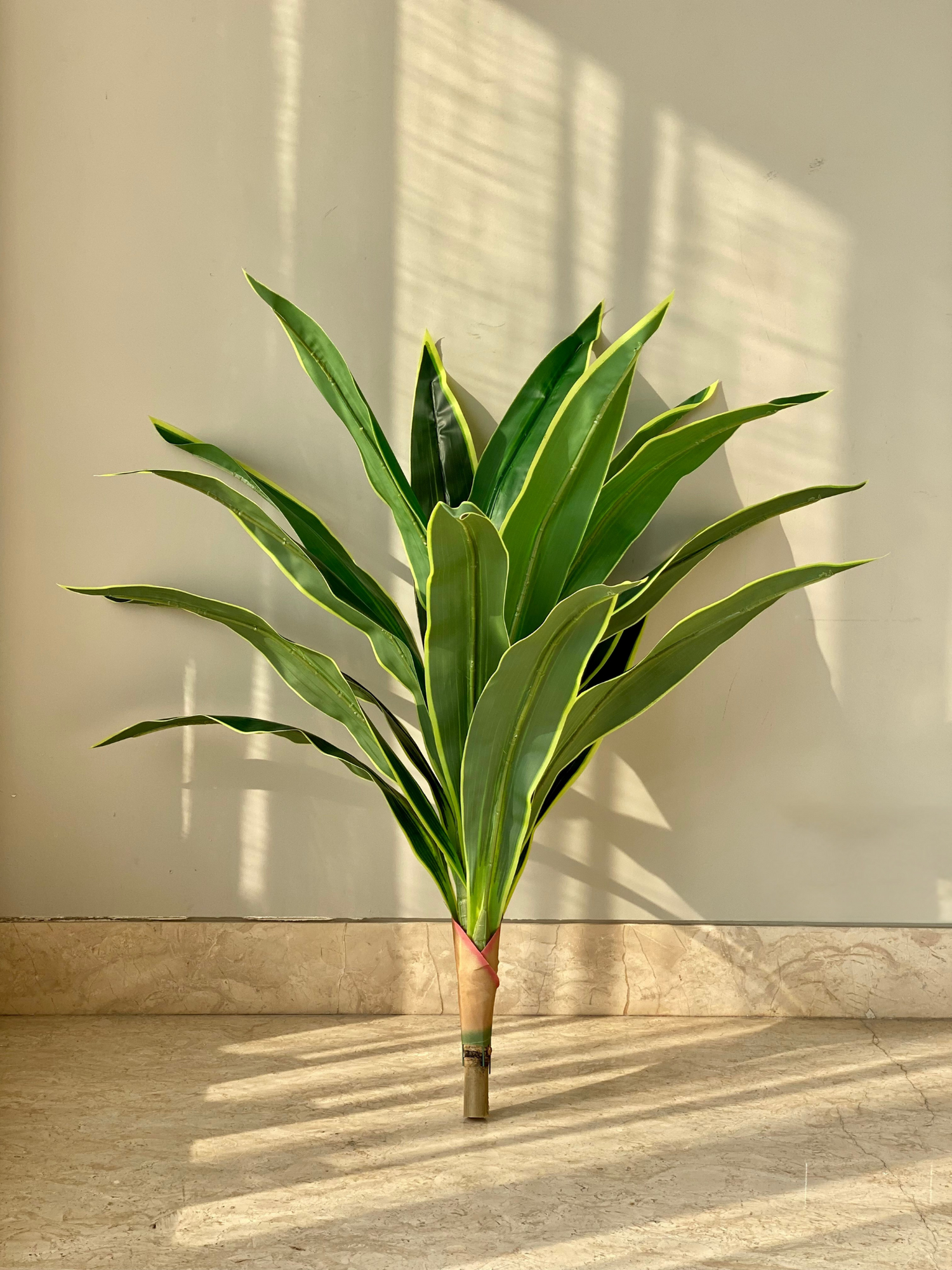 Artificial Variegated Dracaena Plant - 3 Feet