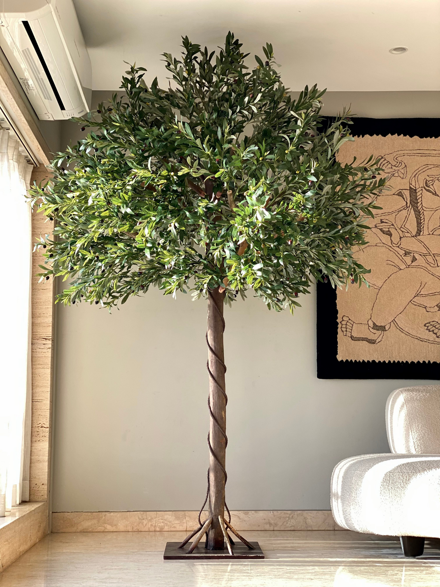 Artificial Olive Plant - 8.5 Feet