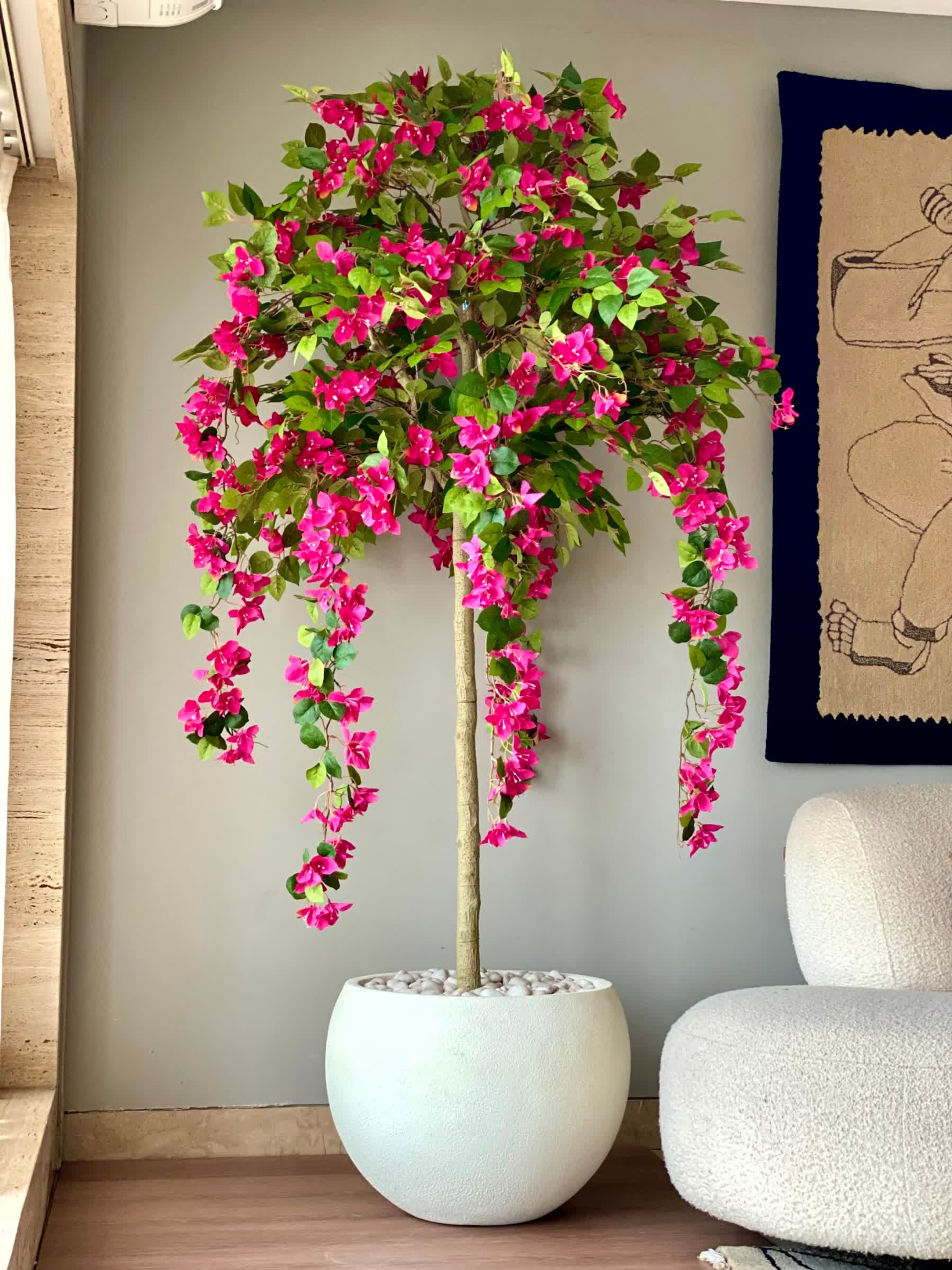 Artificial Cascade Bougainvillea Plant-  6 Feet