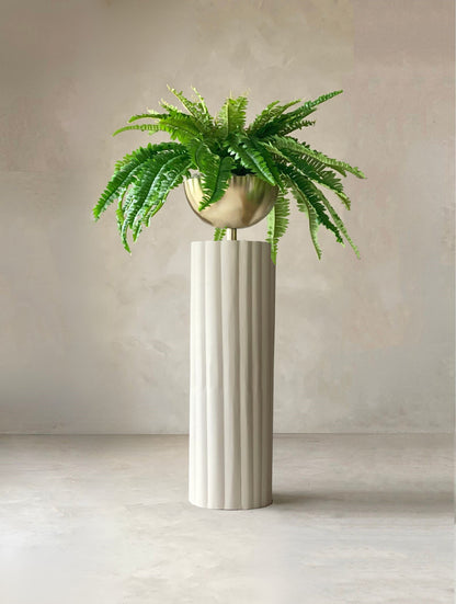 Sabi Fluted Planters - Beige