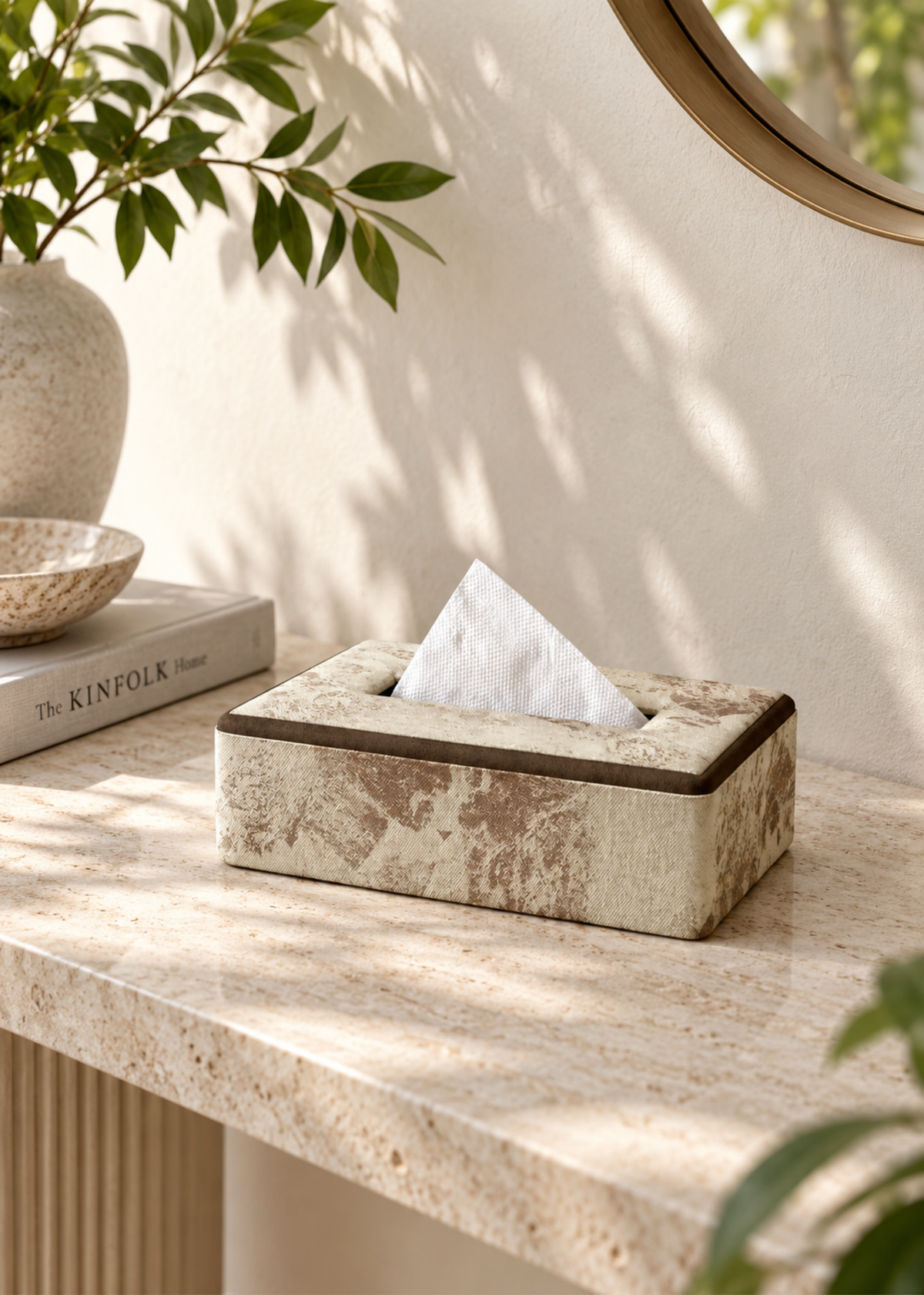 Marl Dual-Tone Tissue Box
