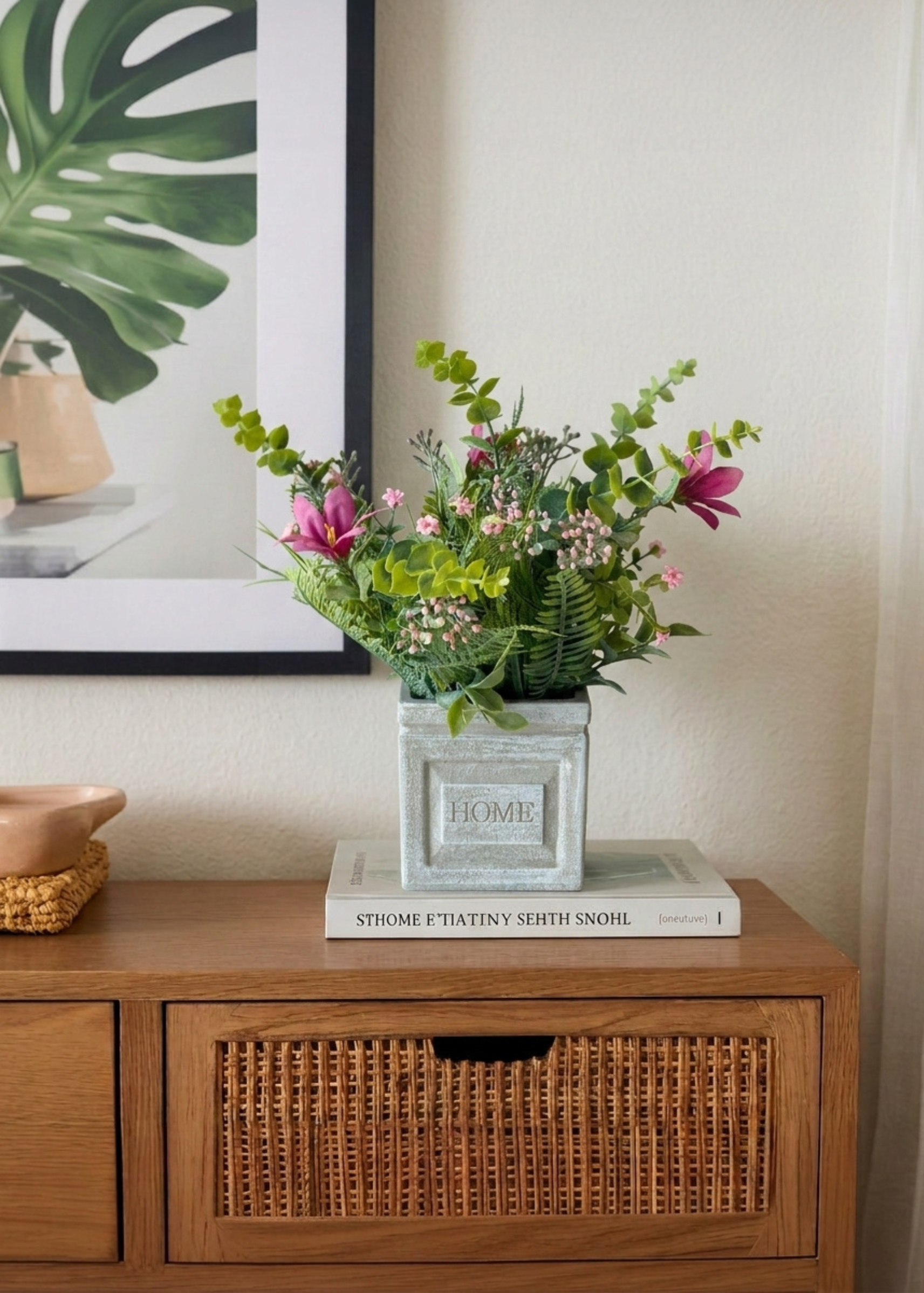 Artificial Lily Meadow Plant - Pink