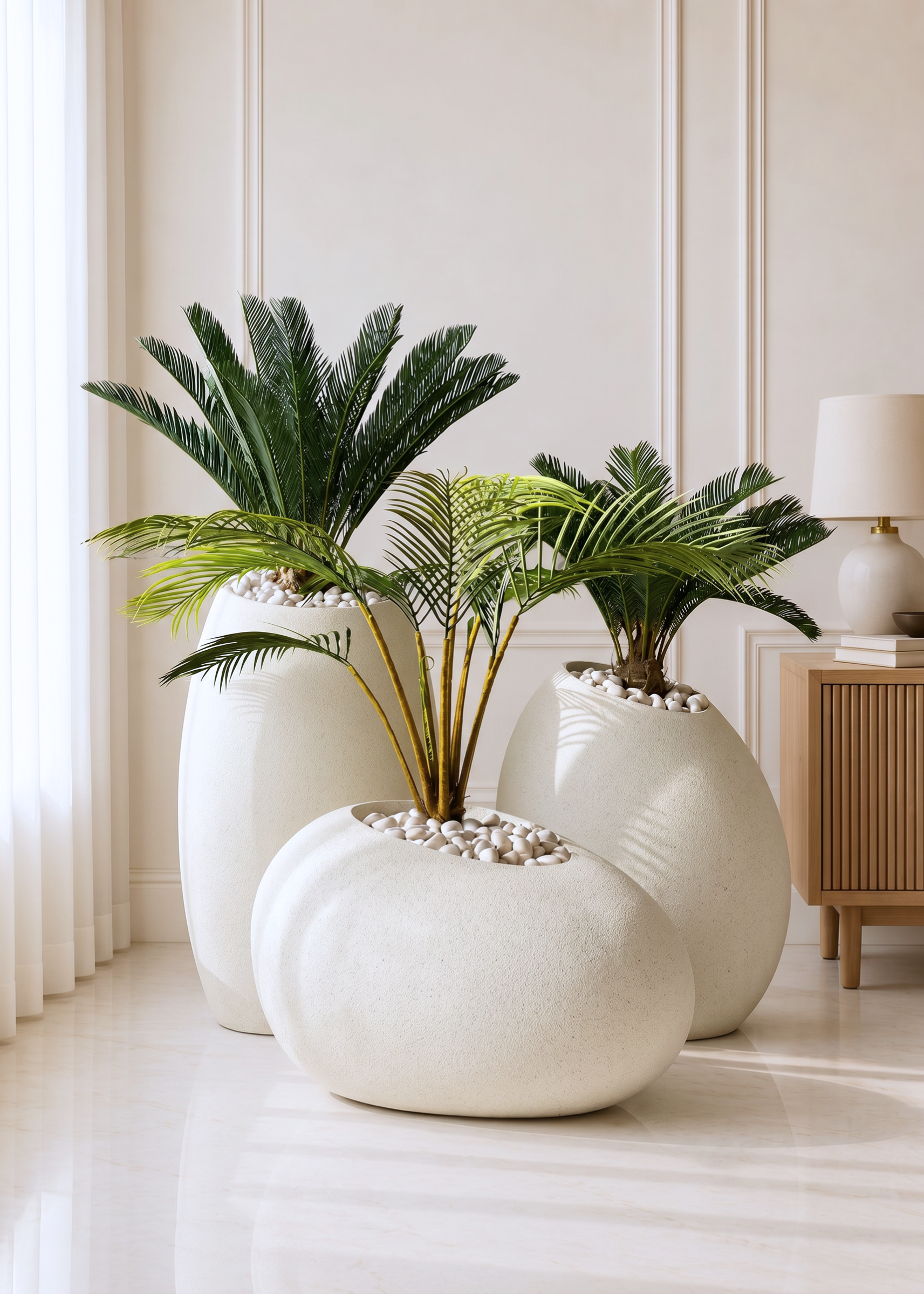 Acropolis Planter - Ivory