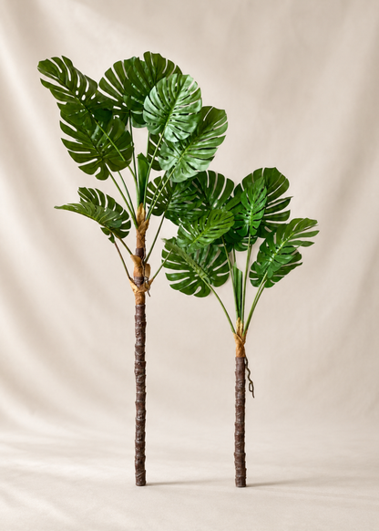 Artificial Dual Monstera Plant - 4 Feet