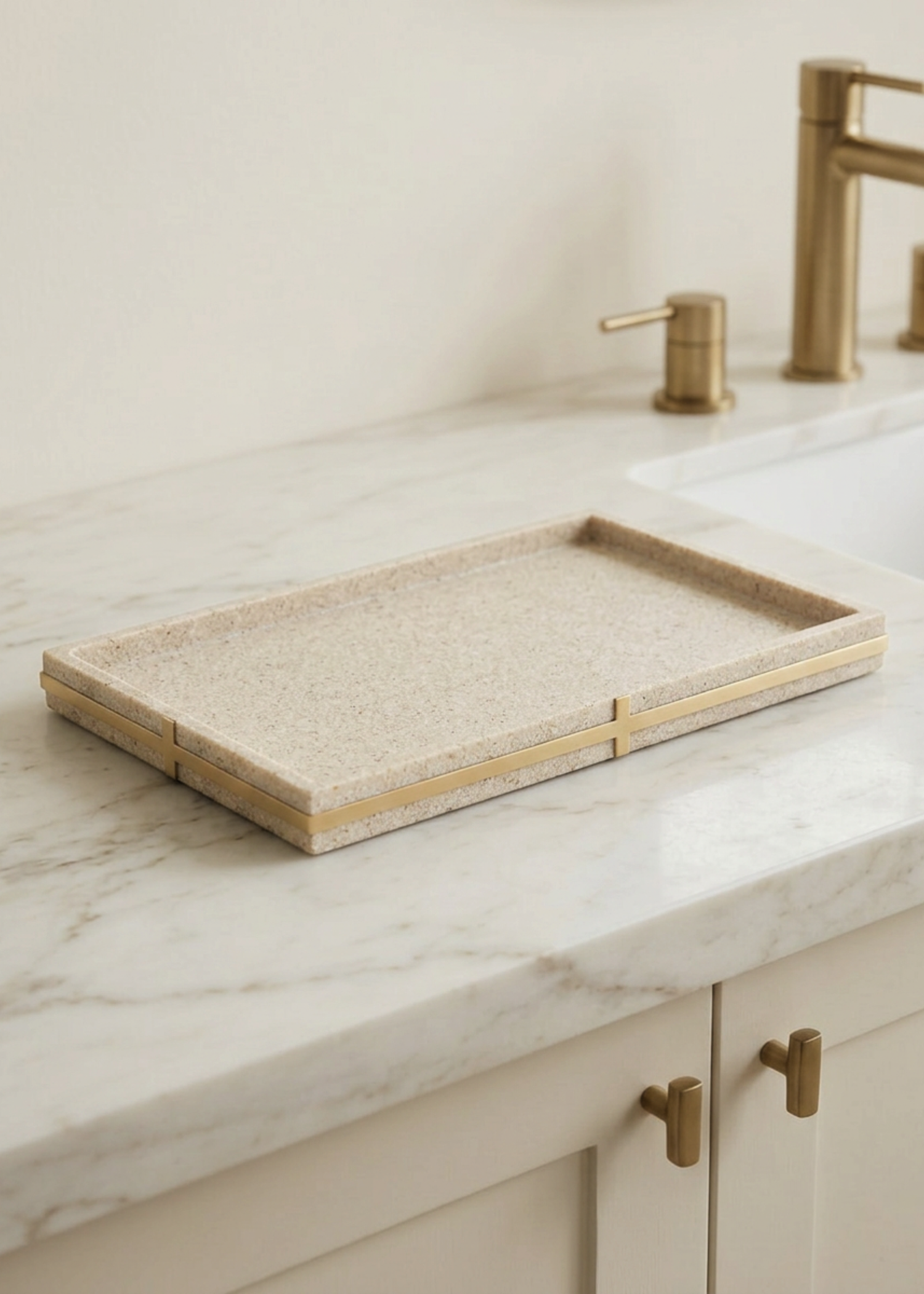 Axia Bathroom Set - Beige (Set of 4)