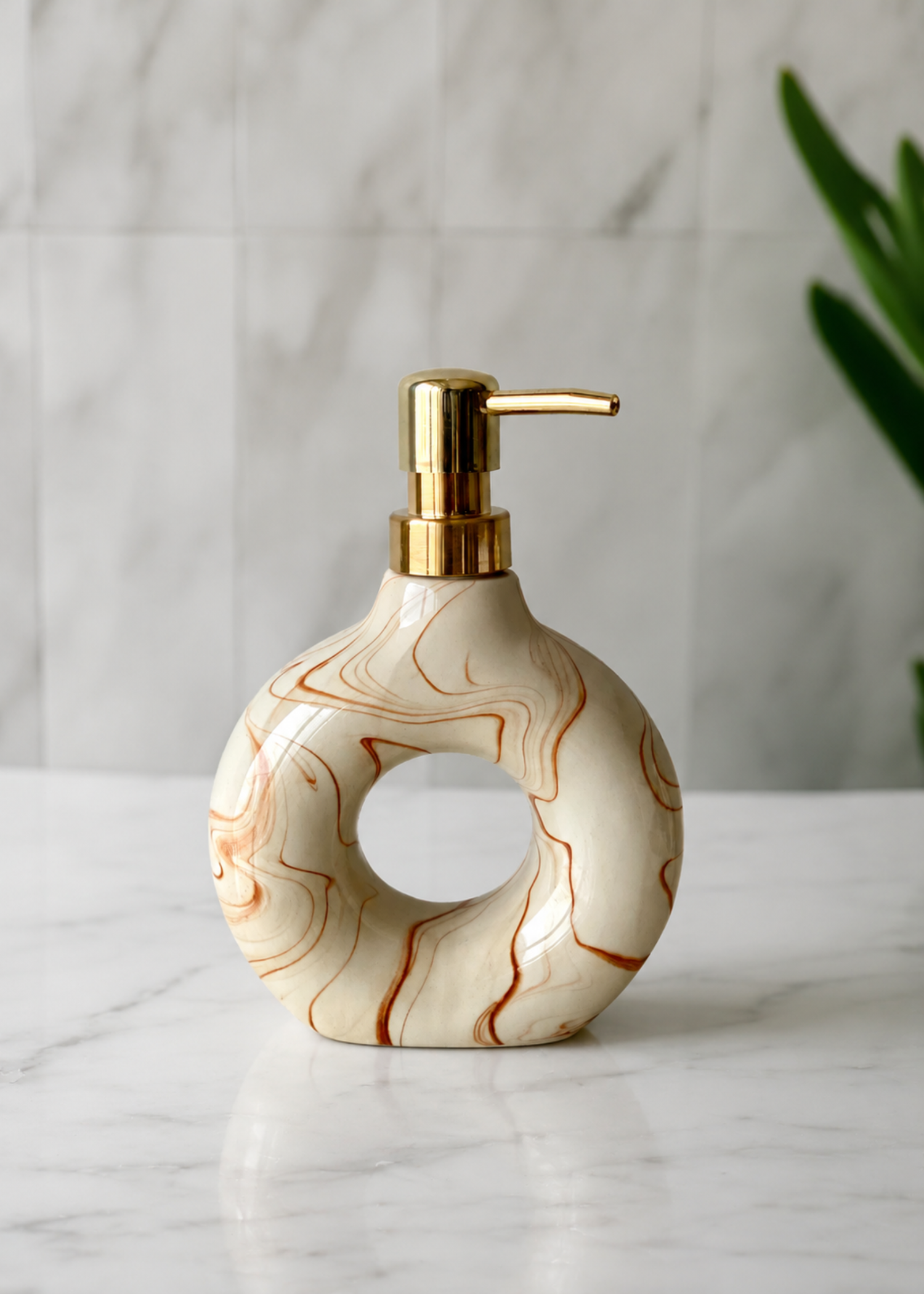 Swirl Bathroom Set – Caramel (Set of 3)