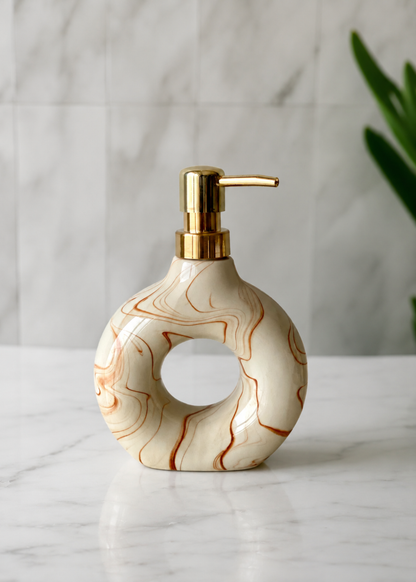 Swirl Bathroom Set – Caramel (Set of 3)